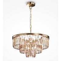 Maytoni Revero Classic 7 Light Pendant Ceiling Light Gold E14