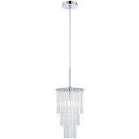 Panama 1 Light Chrome Crystal Pendant Ceiling Light