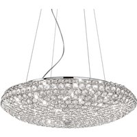 King 12 Light Large Ceiling Pendant Chrome, G9