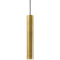 Look 1 Light Slim Ceiling Pendant Bronze, GU10