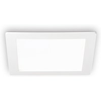 Groove LED 1 Light Large Square Warm Recessed Spotlight Panel White