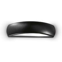 Giove 1 Light Outdoor Up Down Wall Light Black IP54, E27