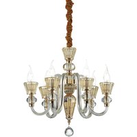 Strauss  6 Light Chandelier Rose Gold Finish, E14
