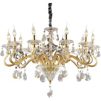 Negresco 10 Light Chandelier Gold Finish, E14
