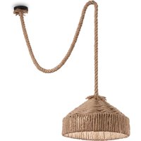 Canapa 1 Light Dome Ceiling Pendant Brown, E27