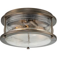 Kichler Ashland Bay Outdoor Decorative Flush Burnished Bronze, IP44