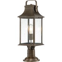 Hinkley Grant Outdoor Pedestal Light Burnished Bronze, IP44