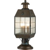 Hinkley Nantucket Outdoor Pedestal Light Aged Brass, IP44