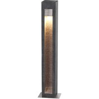 Parkstone Outdoor Bollard Basalt Stone with Stainless Steel, 3000K, IP55