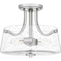 Quoizel Hollister Bowl Semi Flush Ceiling Light Polished Nickel