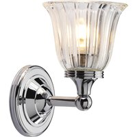 Austen 1 Light Bathroom Wall Light Polished Chrome IP44, G9