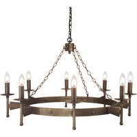 Cromwell 8 Light Chandelier Old Bronze Finish, E14