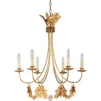 Sweet Olive 6 Light Chandelier Gold Finish, E14