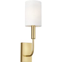 Brianna 1 Light Wall Light, Burnished Brass, E14