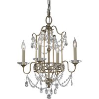 Gianna Chandelier 4 Light Silver Finish, E14