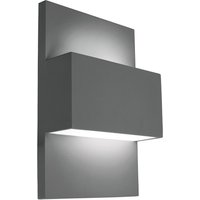 Geneve 1 Light Outdoor Up Down Wall Light Graphite IP54, E27