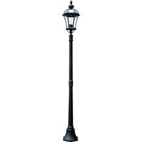 Ledbury 1 Light Outdoor Lamp Post Black IP44, E27