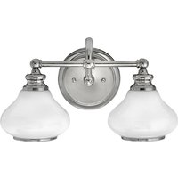 Ainsley 2 Light Indoor Wall Light Polished Chrome IP44, G9