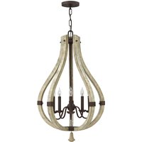 Middlefield 5 Light Chandelier Iron Rust Finish, E14