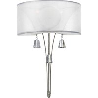 Mime 2 Light Indoor Wall Light Brushed Nickel, E14
