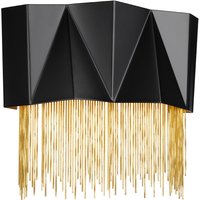 Zuma 3 Light Wall Light, Satin Black, Gold, G9