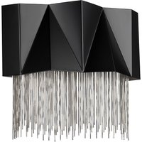 Zuma 3 Light Wall Light, Satin Black, Silver, G9