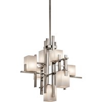 City Lights 7 Light Pendant Chandelier Light Classic Pewter, G9
