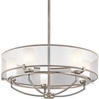 Saldana 5 Light Pendant Chandelier Light Classic Pewter, G9
