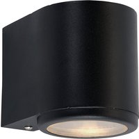 Mandal Outdoor 1 Light Down Wall Light Black , IP44, GU10