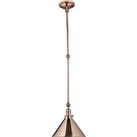 Provence 1 Light Indoor Wall / Ceiling Light Polished Copper, E27