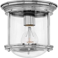Hinkley Hadrian 1 Light Flush Mount Chrome with Glass IP44