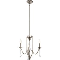 Kichler Karlee 3 Light Chandelier Classic Pewter