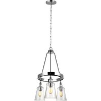 Feiss Loras 3 Light Chandelier Chrome