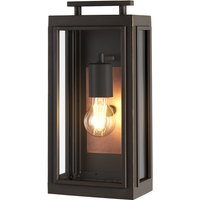 Hinkley Sutcliffe Outdoor 1 Light Wall Lantern Oil Rubbed Bronze IP44
