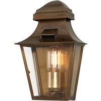 St Paul 1 Light Outdoor Wall Lantern Light Solid Brass IP44, E27