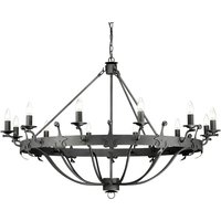 Windsor Graphite 12 Light Pendant Chandelier