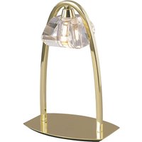 Alfa Large Table Lamp 1 Light G9, Polished Brass