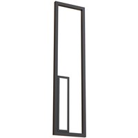 Boutique Rectangle Wall Lamp, 40W LED, 3000K, 2250lm, Black, 3yrs Warranty