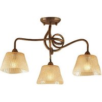(0039 003) Tentacle Ceiling 3 Light E14, Rustic Gold