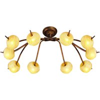 (0038 001) Wave Ceiling 10 Light G9, Rustic Gold