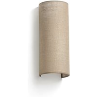 Otton Round Jute Up Down Wall Lamp Vertical 2 Light