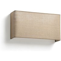 Otton Rectangle Horizontal Jute Wall Lamp 2L