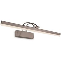 LED 1 Light Picture Wall Light - 11w Brushed Steel