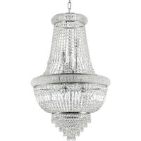 Dubai Indoor Ceiling Chandelier Pendant Lamp 24 Lights Chrome, E14