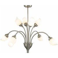 Rimini Pendant 8 Light G9 Satin Chrome