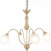 Bastia Pendant 4 Light G9 Satin Gold