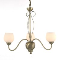 Klara Pendant 3 Light G9 Antique Brass