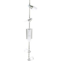 Anna On Linear Bar 6 Light G9 Satin Chrome/Opal & Frosted Glass