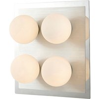IP44 Globe Flush Ceiling Light G9 4 Light G9 In Polished Chrome & Aluminium