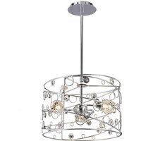 Sorrento Pendant Cylinder 3 Light G9 Polished Chrome/Crystal